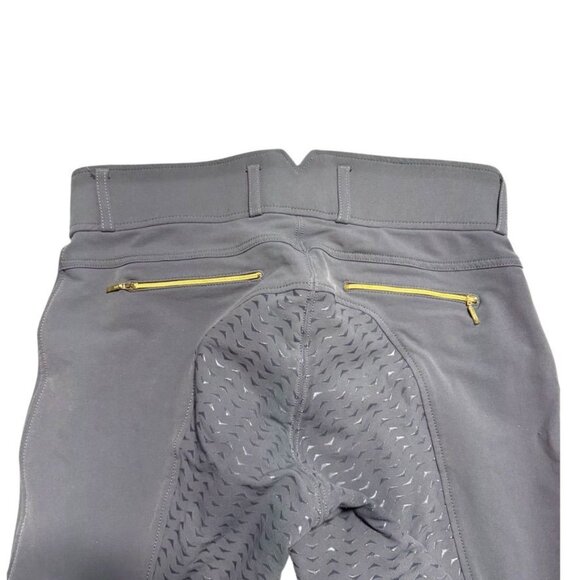 ELT Full Seat Riding Pants Gray Waist 31 - Picture 8 of 11